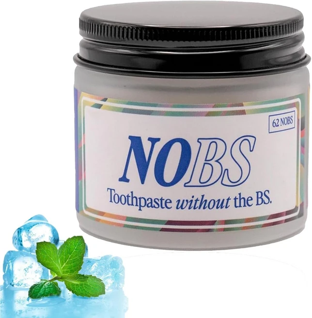 NOBS 치약 정제 - 나노 하이드록시아파타이트 플루라이드 & 플라스틱 프리 에코 & 트래블 프렌들리 - NHA로 재광물화, 1개, 100ml - 쿠팡