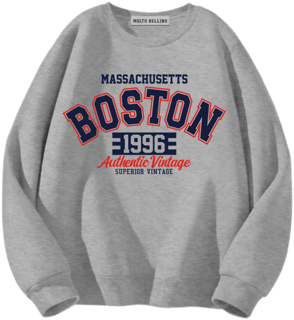 몰토벨리노 ST 보스톤1996 스탠다드핏 맨투맨 티셔츠