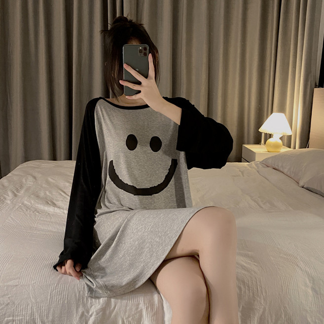 라엔 모달 스마일 잠옷원피스