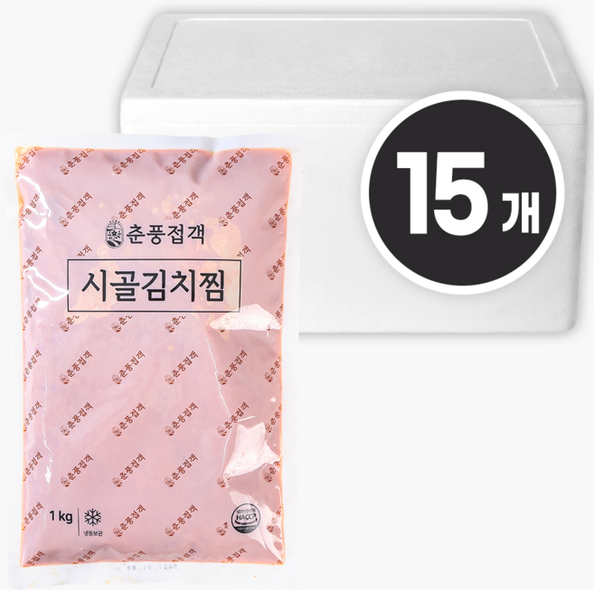 춘풍접객 시골 김치찜 대용량 업소용 15kg 등갈비 돼지고기 등갈비 김치찌개 베이스 육수, 1박스