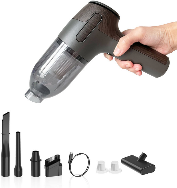 TOPU 강력한 무선 핸디청소기 차량용 청소기 가정용 청소기 흡입 + 송풍, A17, 그레이