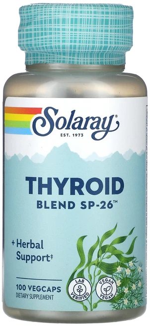 몸관리하세요 겨울입니다 Solaray Thyroid Blend SP-26 베지 캡슐 100정 특별관리진행, SolarayThyroidBlendSP26베지캡슐100 - 쿠팡