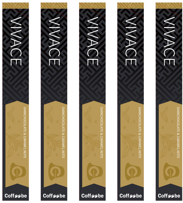 네스프레소 캡슐 커피 호환 커피비 오리지널 비바체 50캡슐, 5g, 10개입, 5개