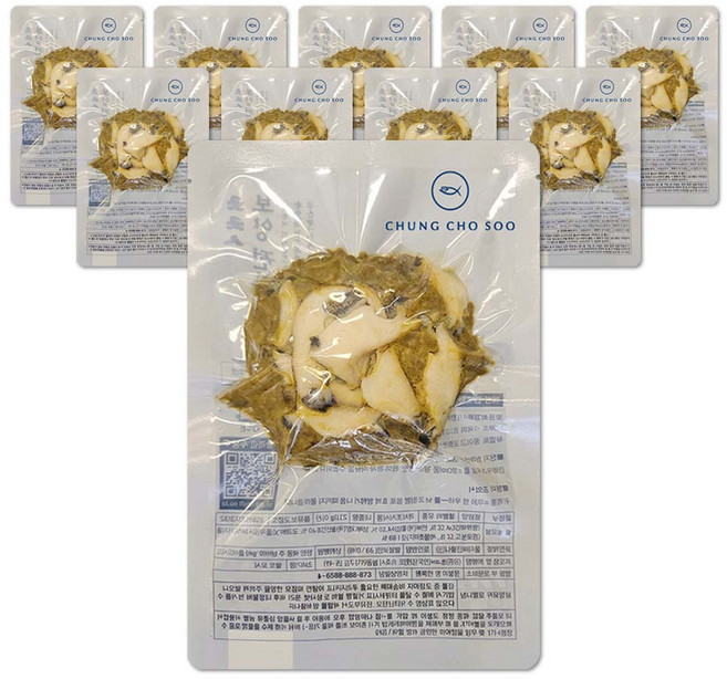 청초수 전복죽 밀키트 속초 청초수물회 전복내장 보양 프리미엄 보양죽, 10개, 210g