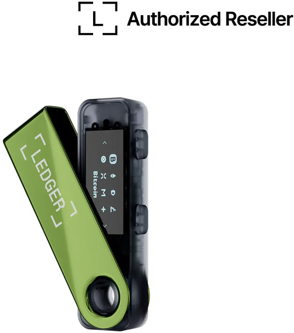 [Authorized Reseller] 렛저 Ledger Nano S Plus 비트코인지갑 가상화폐지갑 코인월렛 콜드월렛 입문자용, 그린