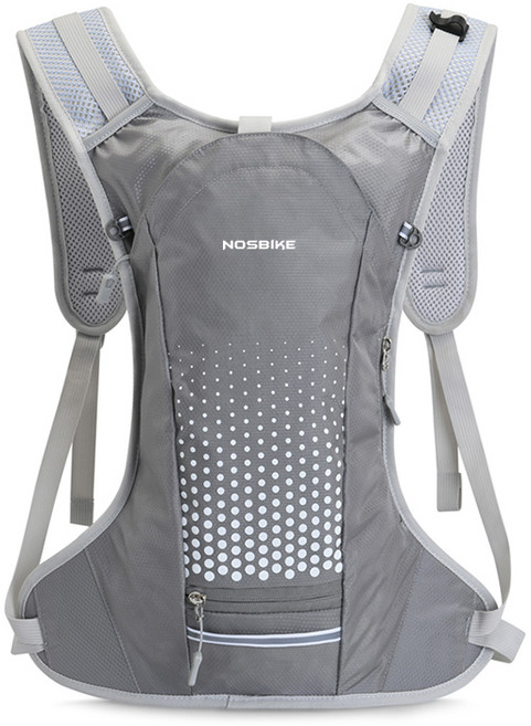 노스바이크 스키니 자전거 배낭 NB-075, 그레이, 1개