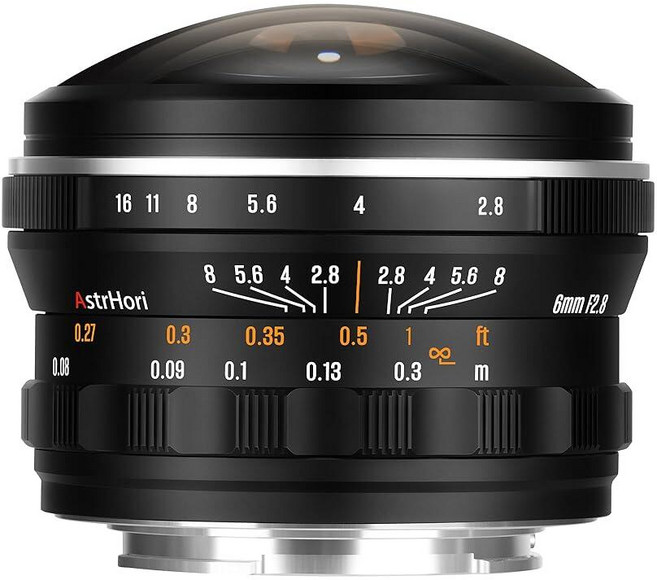 AstrHori 라이카 L 마운트 미러리스 카메라용 6mm F2.8 220° 울트라 와이드 원형 어안 렌즈 수동 초점 풀 프레임 프라임 271956, for Leica/Panasonic/Sigma L