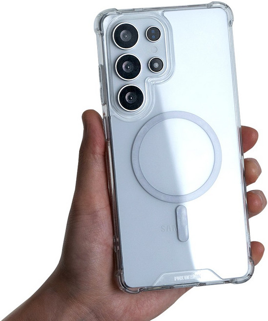 불사조 갤럭시S23 울트라 마그네틱 맥세이프 투명 방탄 범퍼 케이스