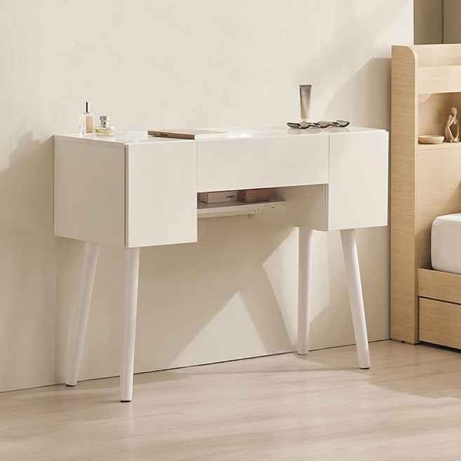 삼익가구 베런 멀티수납형 원형거울 화장대 시리즈, 01. 멀티수납형 화장대(스툴제외), 오크