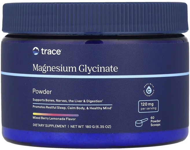Trace 글리신마그네슘 분말 믹스 베리 레모네이드 180g(6.35oz), Trace글리신마그네슘분말믹스베리레모네이드180g635, 180g, 1개 - 쿠팡