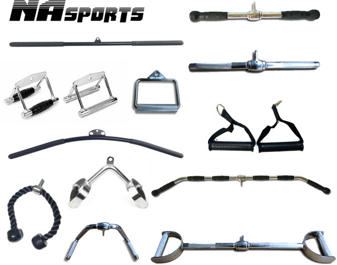 엔에이스포츠 렛풀다운 그립 일자바 치닝바 랫풀다운 플랫바 그립 뉴트럴 페러럴 등운동 케이블 스트레이트 손잡이 맥그립 기구, 22. 싱글로프바