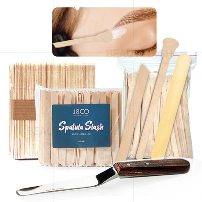 왁싱용 스파츌라(종택) (우드스틱/스텐/페이스용), 01_(XS)우드 스파츌라(100개입), 1개