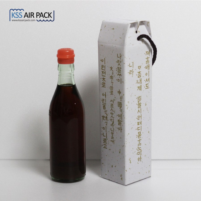 [Kss에어팩] 훈민정음 참기름 상자 & 들기름 1구 박스 ( 40장 / 80장 / 120장 ) 65x65x235mm (하단접착/하단원터치조립 ), 120개, 프리미엄 화이트