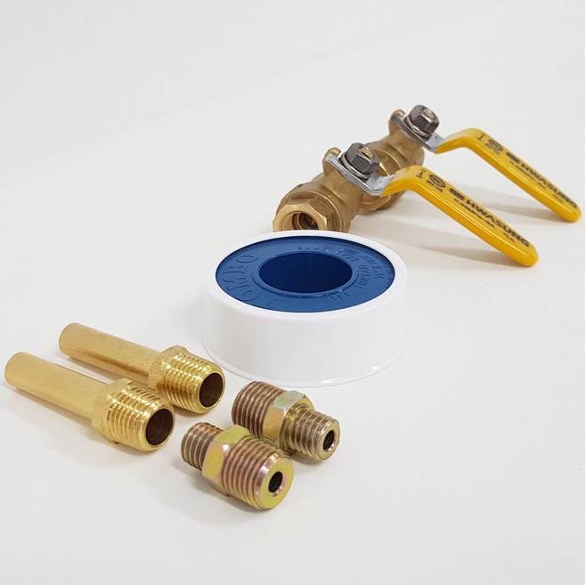 업소용 간택기 밸브 교체용, 8A화성볼밸브세트 2개