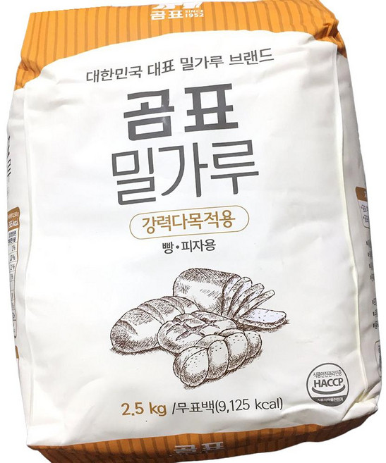 곰표 강력 밀가루 2.5kg 제빵가루, 1개