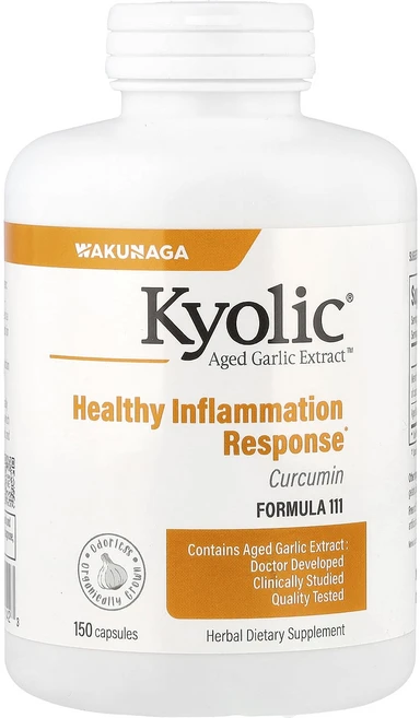 Kyolic Aged Garlic Extract 커큐민 캡슐 150정, KyolicAgedGarlicExtract커큐민캡슐15, 1개 - 쿠팡