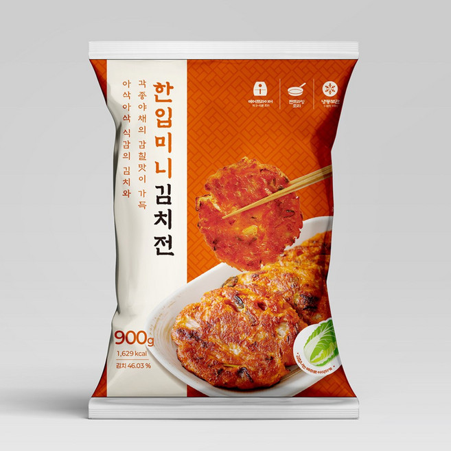 산들네이처 한입 미니 김치전 900G, 1개