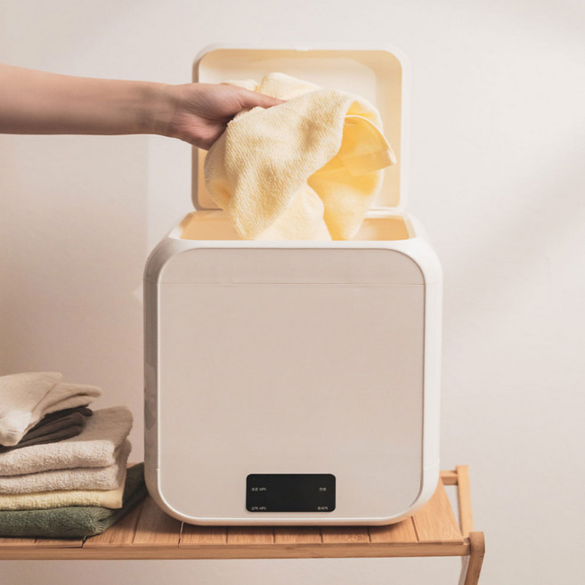 초소형 미니세탁기 운동화 통돌이 탈수기 캠핑용 벽걸이형, 상세페이지 참조, 아이보리