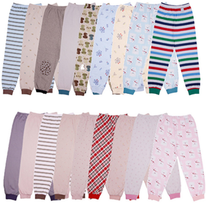 [비앤누리] 3매입 9부바지 유아내복 하의 아기실내복 바지만