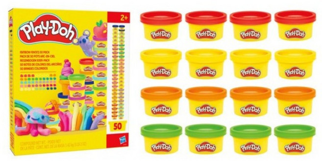 Play-Doh 培樂多 繽紛彩虹50色黏土組, 1個