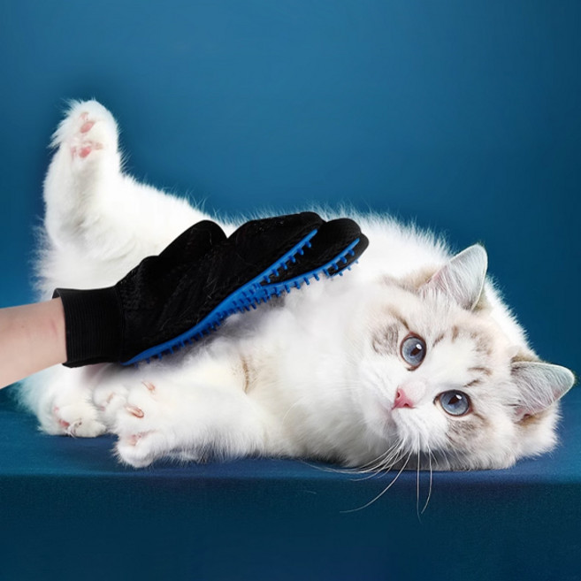 FOOI 매직 핸드 브러쉬 장갑 애완동물 털제거 강아지 고양이 털관리 털갈이 장갑 (오른손+왼손), 핑크(오른손+왼손), 1개