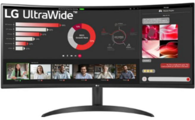 LG전자 WQHD 울트라와이드 모니터, 86cm, 34WR50QC