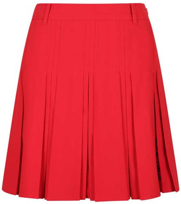 여성 로고 프린트 플리츠 큐롯 스커트 (221E1PC253)