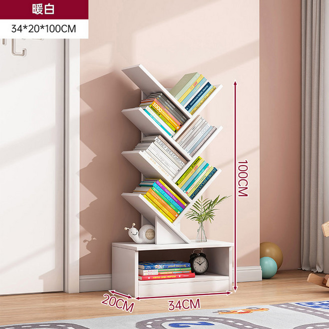 무타공 인테리어 스탠딩 5겹 목재 수납 클래식 벽선반 선반 각도 수납장 스탠드 책수납, 11 [신상피드백]8단웜화이트34x20x100cm