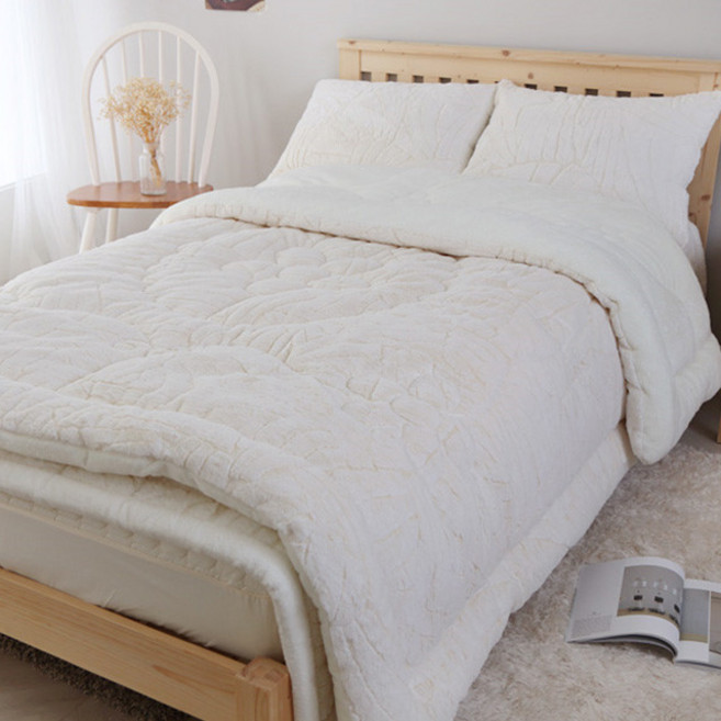 프리미엄 착번아웃 극세사 겨울 이불