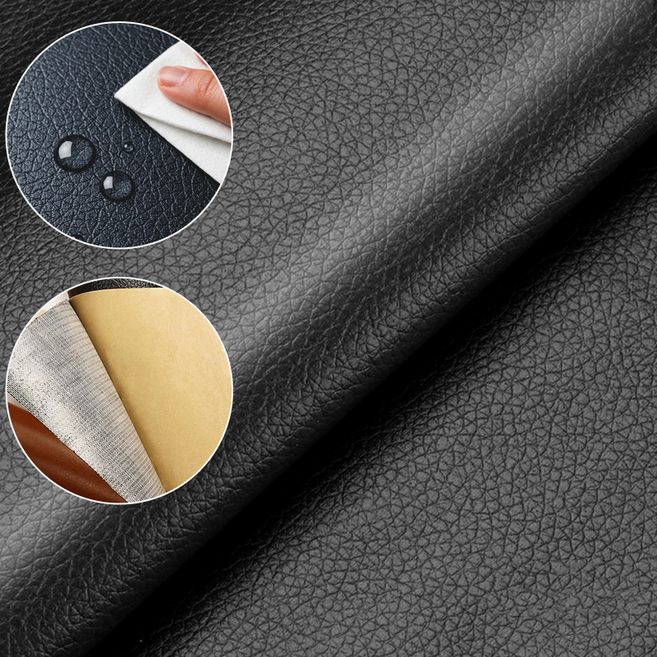 살랑 가죽 쇼파 리폼 붙이기 쉬운 보수 스티커 시트지, BR139블랙