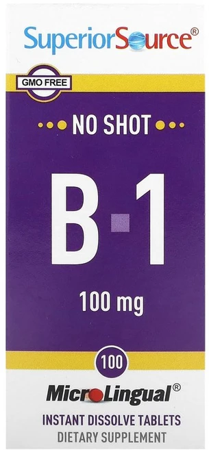Superior Source B-1 100mg 용해되는 정제 100정, 1개 - 쿠팡