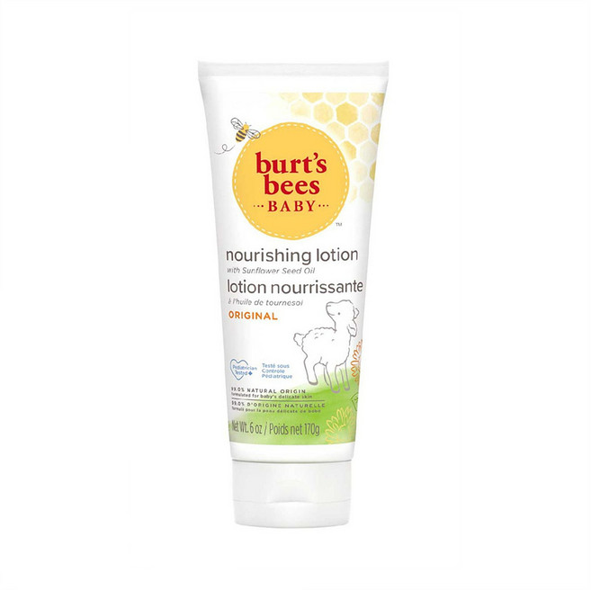 Burts Bees Baby Nourishing Lotion 버츠비 베이비 아기 유아 선플라워 시드 오일 너리싱 로션 170g, 1개