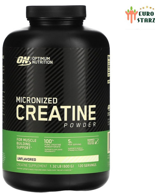 옵티멈 뉴트리션 최적미분화 크레아틴 분말 무미료 600g 근육질 헬스영양 머슬킹콩 모노, 1개