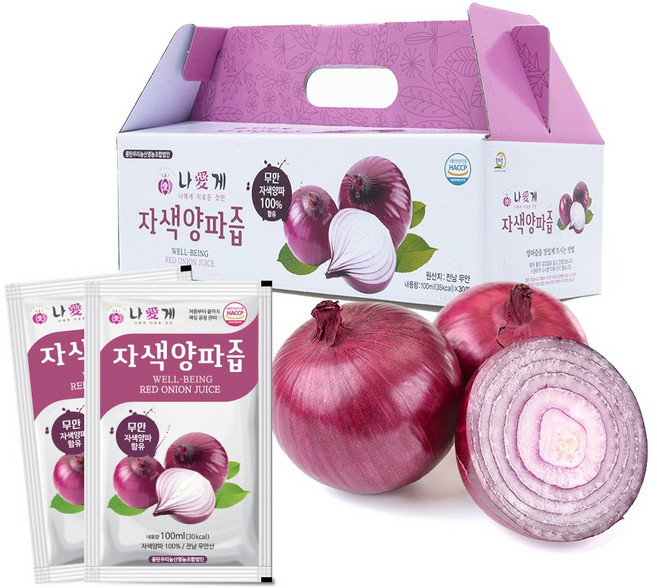 나애게 무안 자색양파즙 100ml 60팩, 3L, 2개