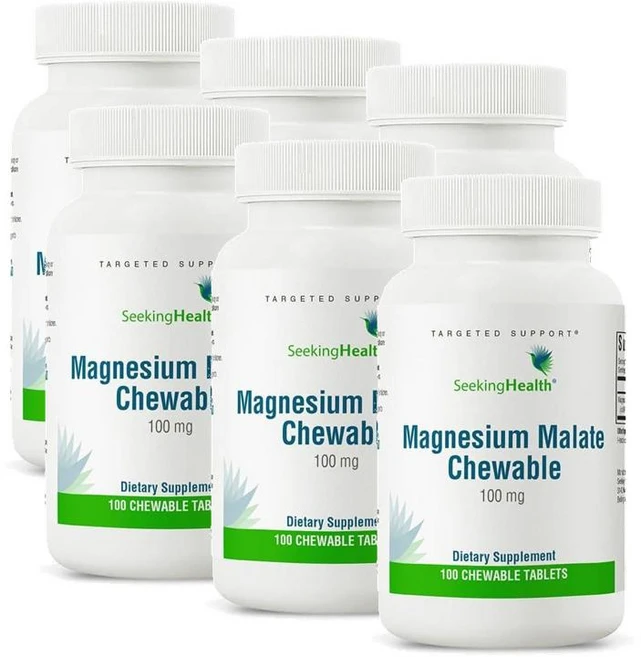 시킹헬스 마그네슘 말레이트 츄어블 타블렛 Seeking Health Magnesium Malate Chewable Tablet, 6개, 100정 - 쿠팡
