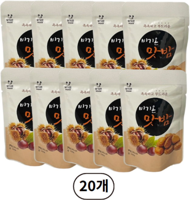 비기온 맛밤 군밤, 20개, 30g
