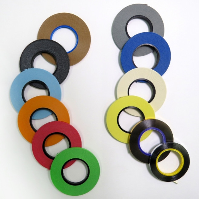 동아측기 [세르지오] 그래픽(Graphics) 라인테이프, 0.5mm x 16m, 은색