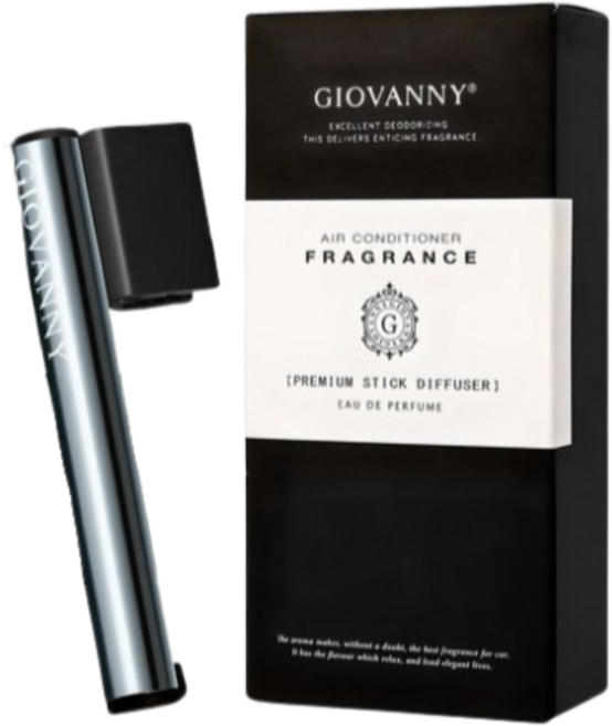 GIOVANNY 스틱 차량용 방향제 케이스 2p + 리필 2g 4p, 1SCENT / 피코크 블루(아베피치), 4세트
