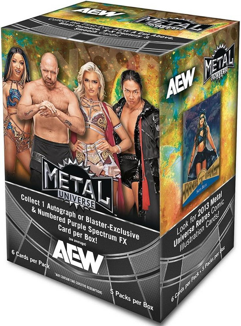 2025 Upper Deck AEW 메탈 유니버스 블래스터 박스 (5팩 팩 당 카드 6장) 102875
