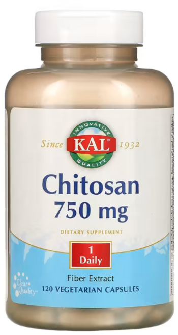 Kal 키토산 750mg 베지테리안 캡슐, 1개, 120정