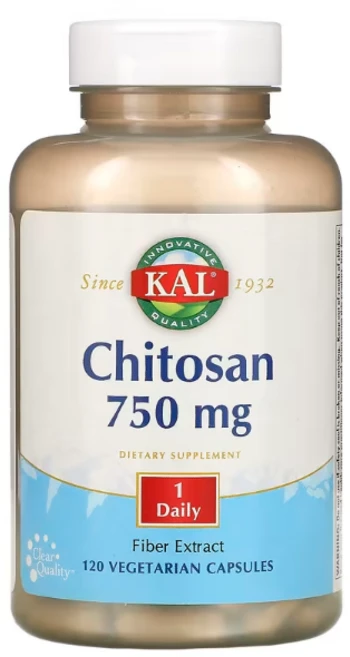 Kal 키토산 750mg 베지테리안 캡슐, 1개, 120정 - 쿠팡