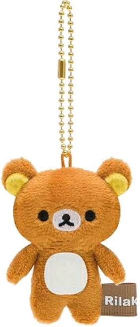 일본 리락쿠마 미니 인형 키링 열쇠고리, 1개