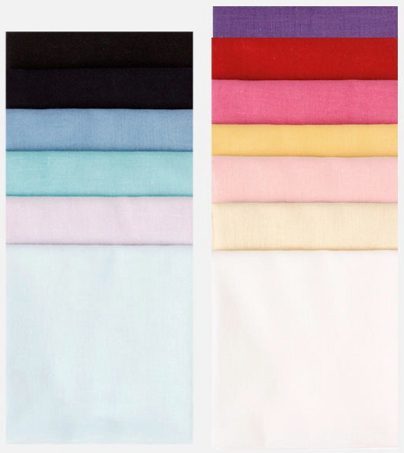 가제 순면 아사면 나염 수건 민무늬 컬러 손수건 체육대회 팀복