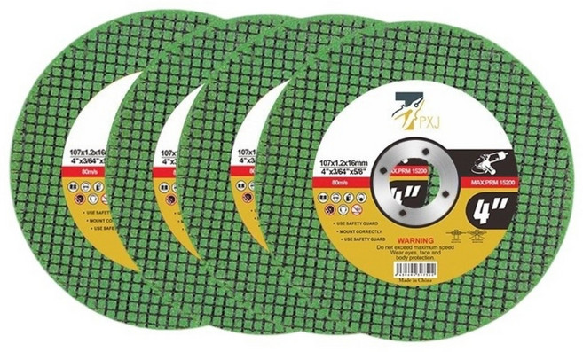 공구PXJ 4인치 절단석 그라인더날 철 스텐 작업용, 50개, 본품(배터리없음)