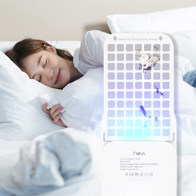 노바리빙 모기 퇴치기 NV10 해충 초파리 방역 포집기, 화이트 1세트