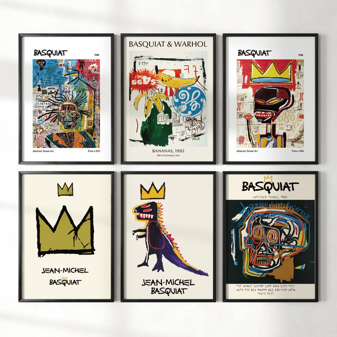 포스터월드 장 미쉘 바스키아 대형 포스터 인테리어 아이방꾸미기 빈티지 포스터 소품 집들이 선물 액자 모음, 17, A2 사이즈, 포스터만 구매