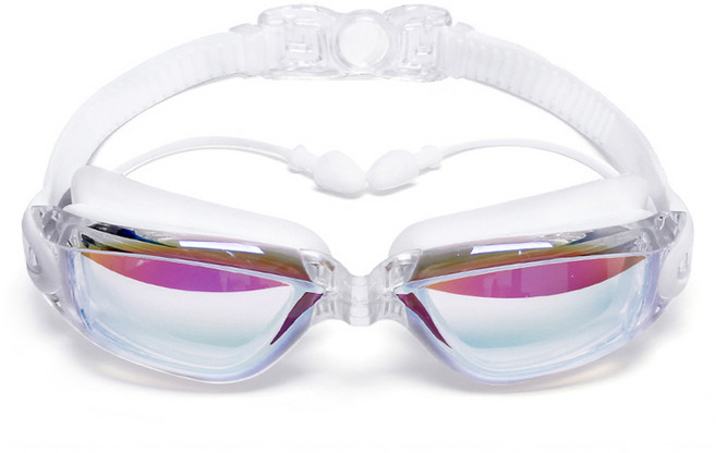 고아웃타운 수경 귀마개 일체형, 화이트