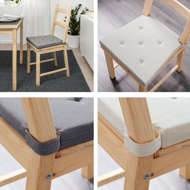 이케아방석 식탁 얇은 끈 달린 사무실 JUSTINA