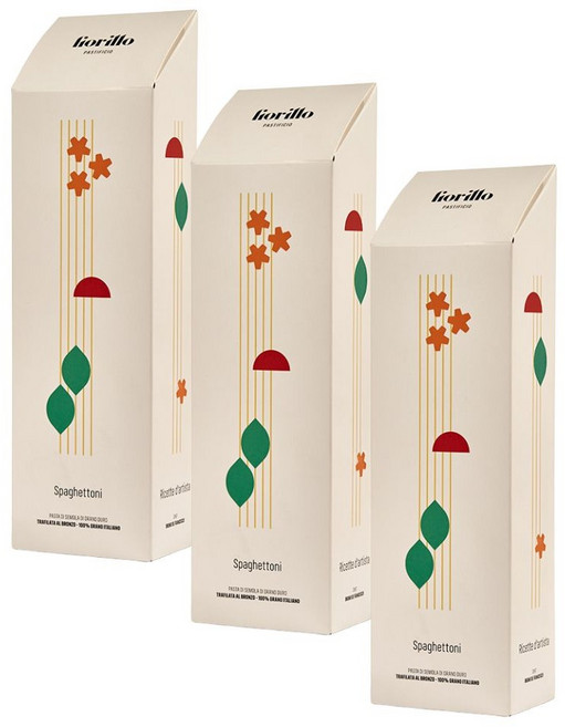 파스티피치오 피오릴로 스파게티 키타라 파스타 수제 이탈리아 듀럼 밀 세몰리나 Spaghetti Chitarra Pasta Pastificio Fiorillo, 500g, 3개