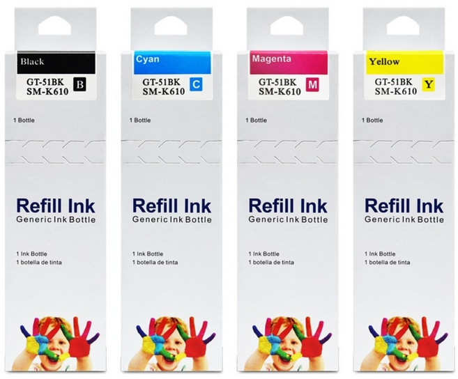 잉크다파라 삼성 호환잉크 INK-K610 세트, 1세트, 대용량/4색